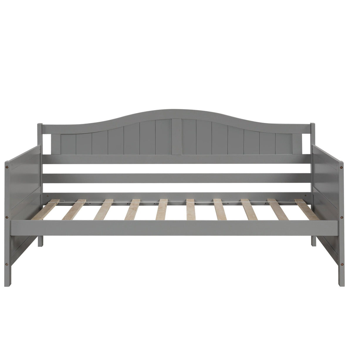 Twin Wooden Daybed with 2 drawers, Sofa Bed for Bedroom Living Room,No Box Spring Needed,Gray(OLD SKU:WF192860AAE)