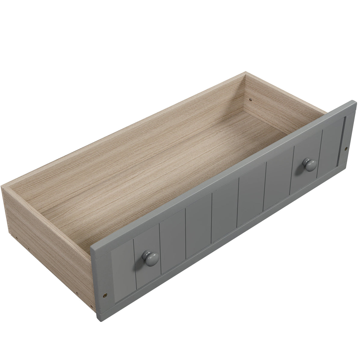 Twin Wooden Daybed with 2 drawers, Sofa Bed for Bedroom Living Room,No Box Spring Needed,Gray(OLD SKU:WF192860AAE)