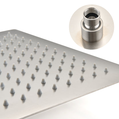 Ceiling Mounted Shower System Combo Set with Handheld and 10'Shower head