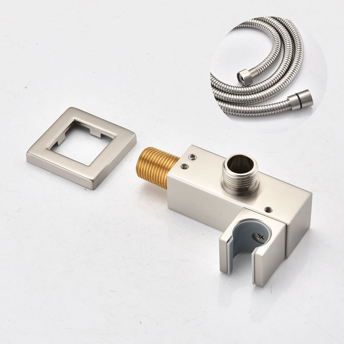 Ceiling Mounted Shower System Combo Set with Handheld and 10'Shower head