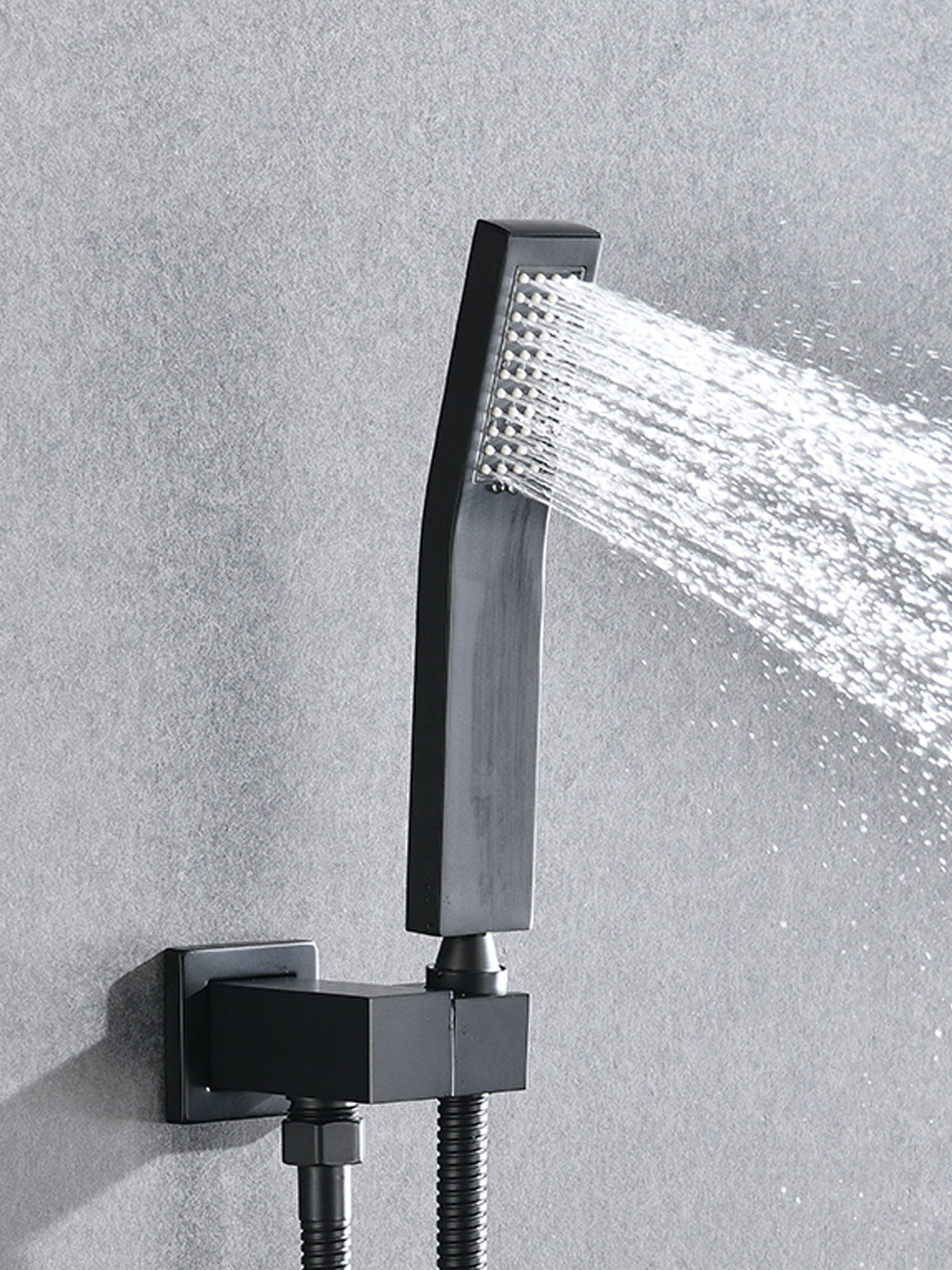 Shower System with Tub Spout,10 inch  Shower Head Shower Set for Bathroom Matte Black