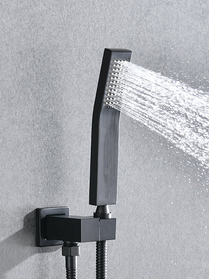Shower System with Tub Spout,10 inch  Shower Head Shower Set for Bathroom Matte Black