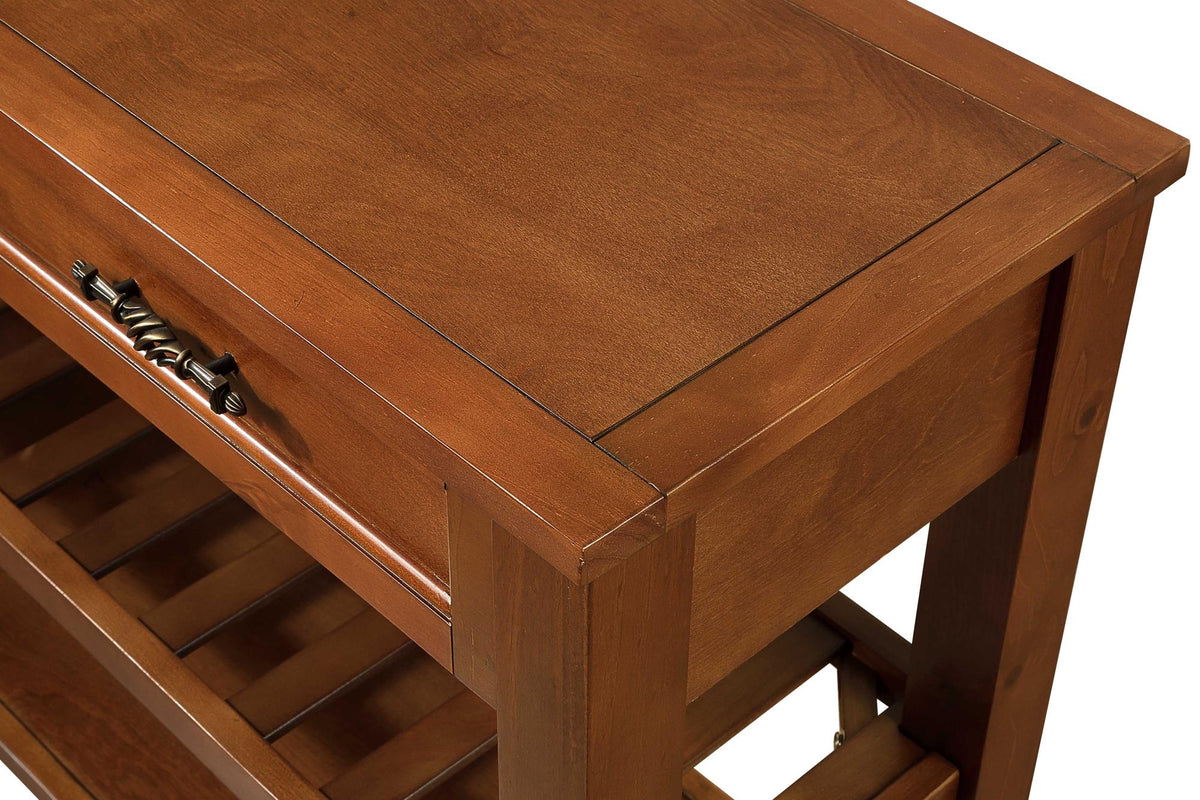 Console Sofa Table with 2 Storage Drawers and 2 Tiers Shelves