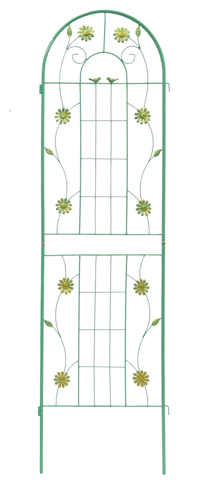 2 Pack Metal Garden Trellis 71' x 19.7' Rustproof Trellis for Climbing Plants Outdoor Flower Support Green
