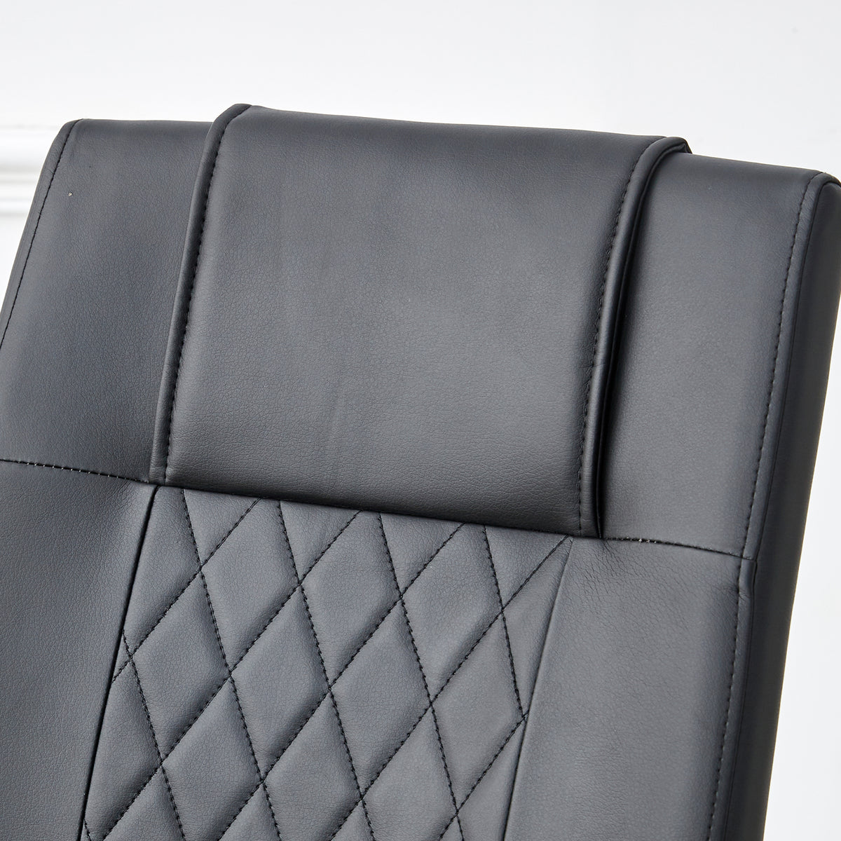 Modern dining chairs with faux leather padded seats, dining room chairs, gold metal leg upholstered chairs, living rooms, bedrooms