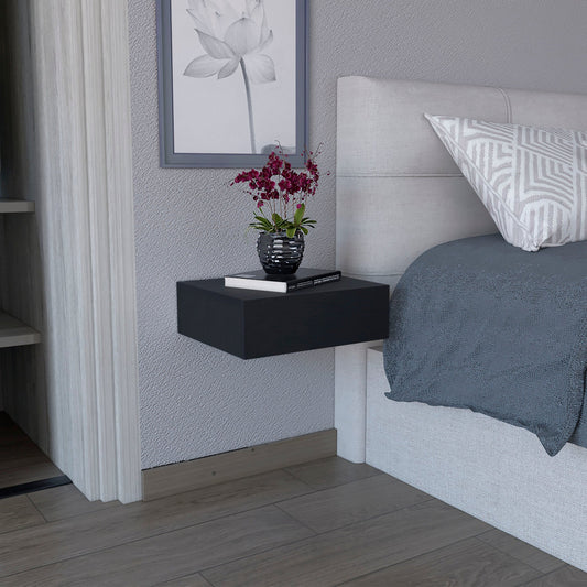 Milano Floating Nightstand and Bedside Table with One Drawer, for Bedroom Storage and Décor