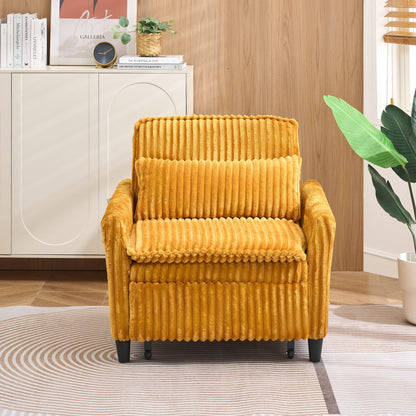 orange comfortable chair for Small apartment Bedroom space Balcony Small sofa bed Lazy Small sofa with a pillo