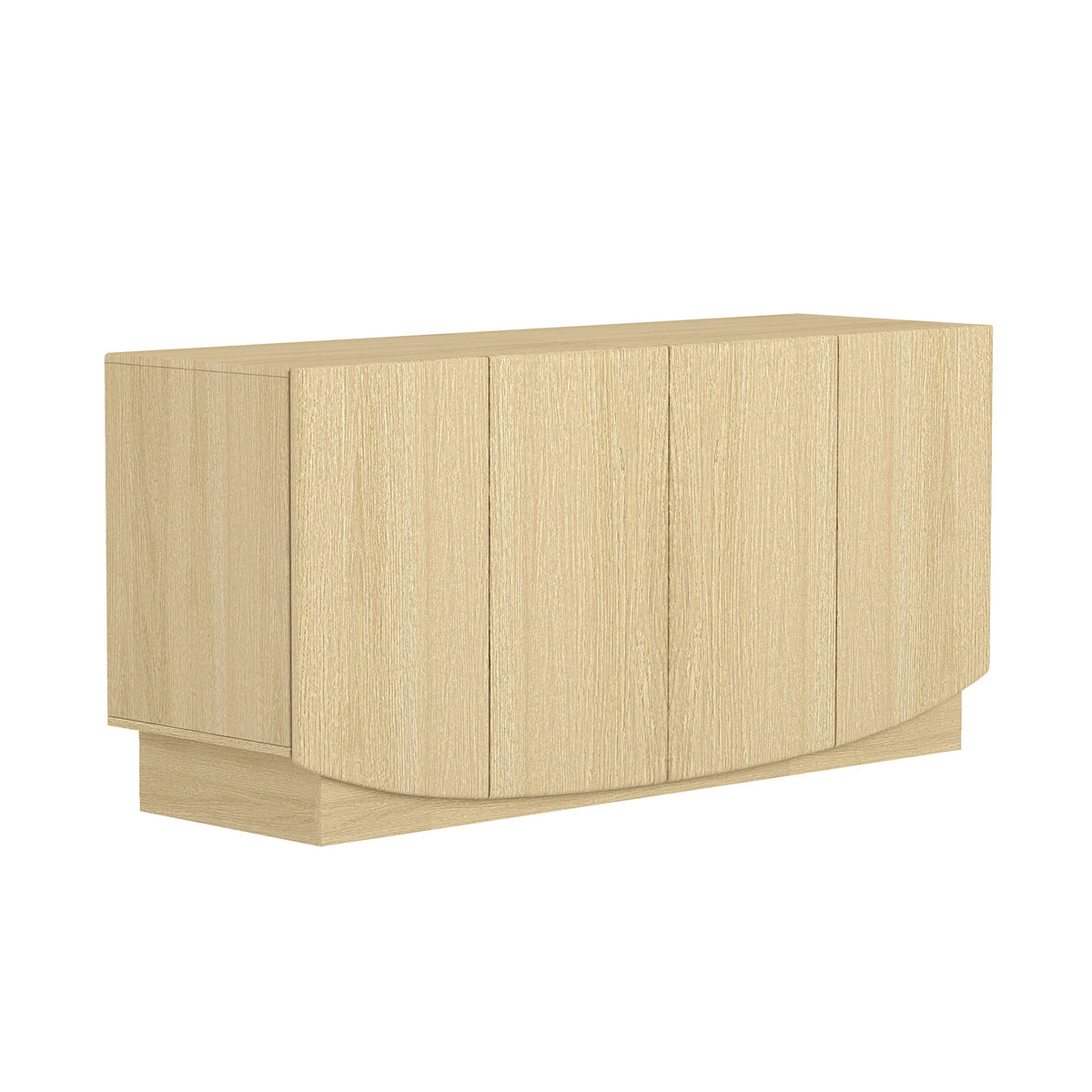 Manhattan Comfort Ardea 60" Sideboard in Natural Oak (4-Door)
