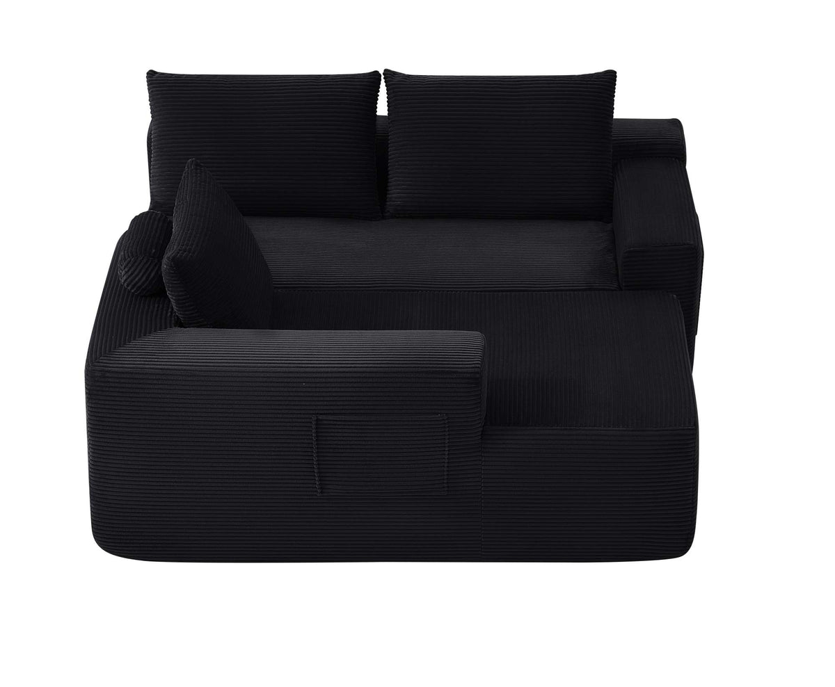 NEW-96.9" Cloud Sectional Couch with L-Shape Chaise, Modern Modular Sofa with Deep Seat, Upholstered Couches, No Assembly Required