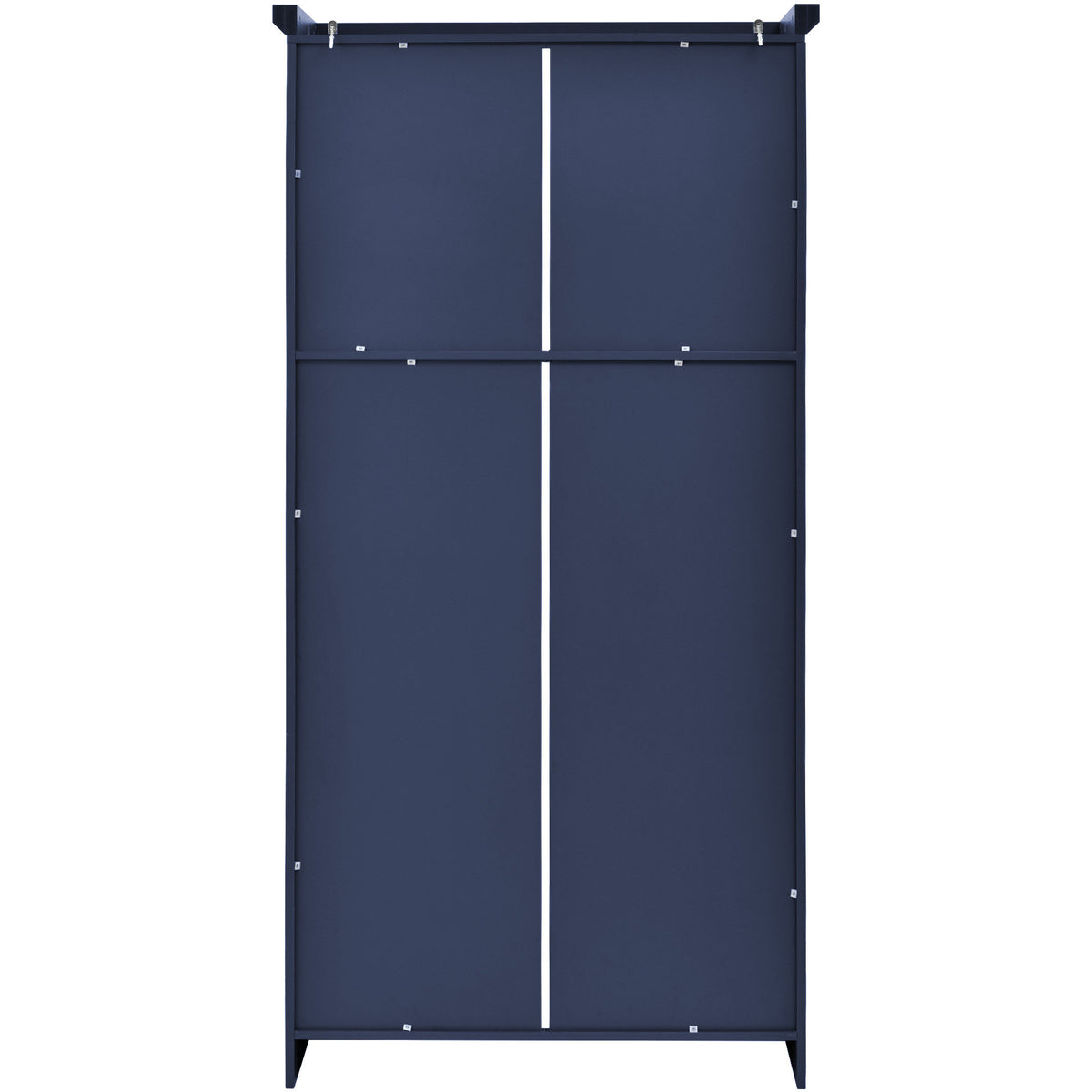 [Assembly Video Provided] TOPMAX 35.5x17.6x70.9inch Freestanding Kitchen Pantry Cabinet, Tall Storage Cabinet with 4 Doors, 2 Door Shelves – Blue