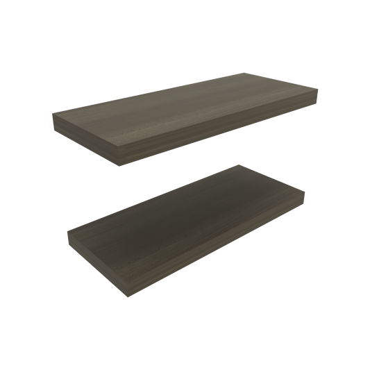 Floating Shelves, Olive, 2 Shelves, 1.50" H