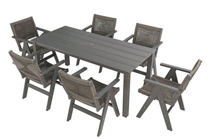 2 Piece HIPS All-Season Dining Chair Suitable For Garden Dinners & Versatile Outdoor Eating Spaces