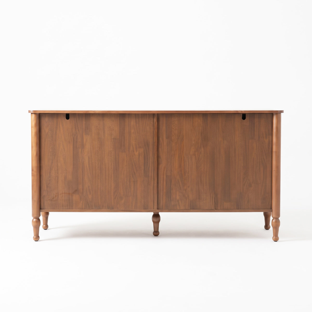 59' Rustic Sideboard Buffet Cabinet Credenza with 4 Doors & 2 Shelves,Farmhouse Wood Accent Storage Cabinets Console Table with  & Solid Wood Legs, Brown