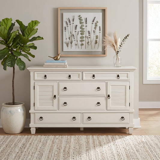 White Coastal Style Dresser