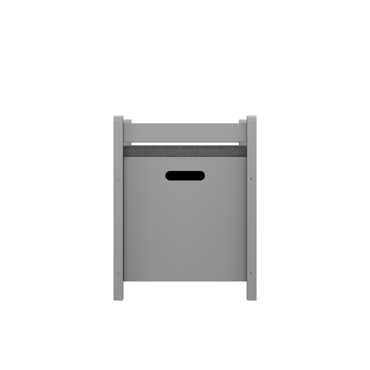 Kids Toy Box Chest for Boys Girls, Large Storage Cabinet with Cushion Seat Bench/ Flip-Top Lid/ Safety Hinge, Toy Storage Organizer Trunk for Nursery, Playroom (Gray)