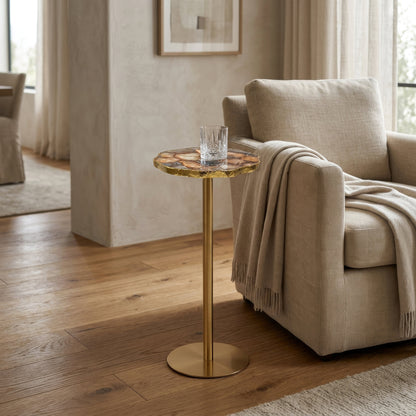 Champaign 10" Round Accent Table