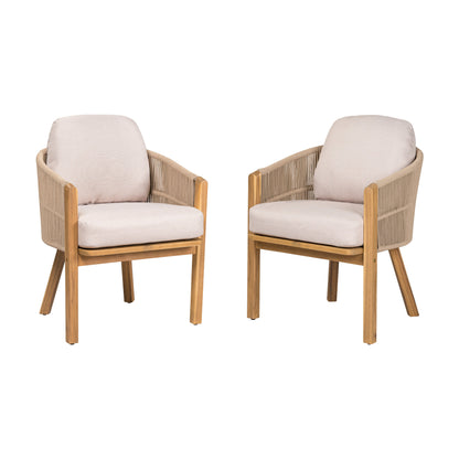 Grotta Outdoor Dining Arm Chair(Set of 2)