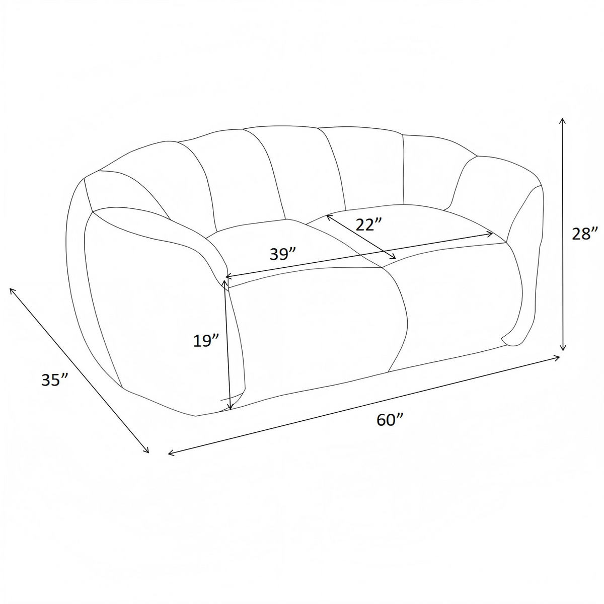 Two seater Floor Lazy Sofa for Living Room Bedroom, Bean Bag Chair for Adults, Ultra Soft Fluffy Loveseat Bean Bag Sofa, Cozy Reading Chair with Filler, Beige