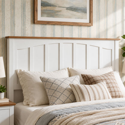 Queen Size Farmhouse Metal Bed Frame, Platform Bed , Mattress Foundation with Wood Support Slats, No Box Spring Needed, Noise Free.