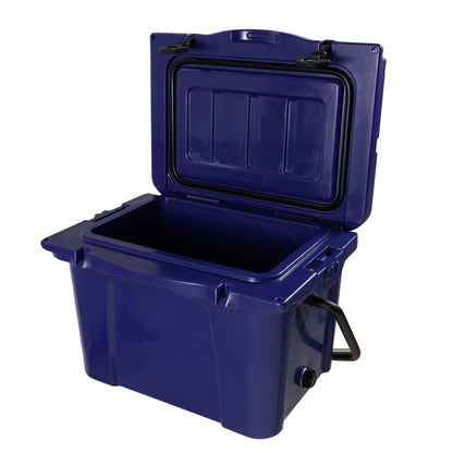25QT Portable Cooler, Insulated Hard Cooler with Bottle Opener, Cup Holder, Forming Ruler, 5-7 Day Ice Retention, Travel, Beach, Camping, Fishing