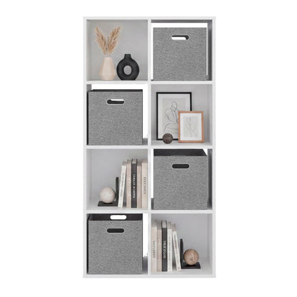Brookhaven Cube Bookcase with 6 Storage Shelves, Modern Freestanding Bookshelf for Living Room and Home Office