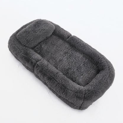 [NEW ARRIVED] [VIDEO PROVIDED] Human Dog Bed,Lazy Sofa,5-Position Adjustable Convertible,Floor Gaming Chair,bedroom, living room,Suitable for gaming, meditation,relaxation,Plush Fabric,Dark Gray