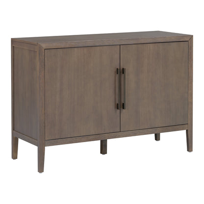 U_STYLE 47.25-Inch Farmhouse Sideboard with Pine Veneer and 2 Doors, Retro Buffet with Adjustable Feet – Model N711P410389D