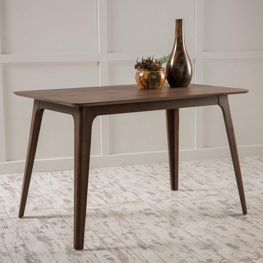 [Video] Dining Table Solid Wood Legs, Walnut (same sku: N759P222557T)