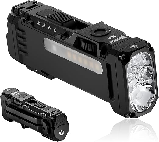 X4 EDC Compact Flashlight with RGB Light
1500 Lumens Mini Tactical Flashlight with Clip, Small Handheld Flashlight for Camping,Emergency,Night Reading&Night Walks Ecl
