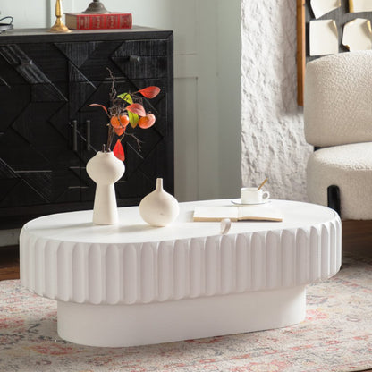 Fluted Storage Table with Lift-Off Lid, Sleek Texture, Perfect for Modern Living – Model W3081P389037