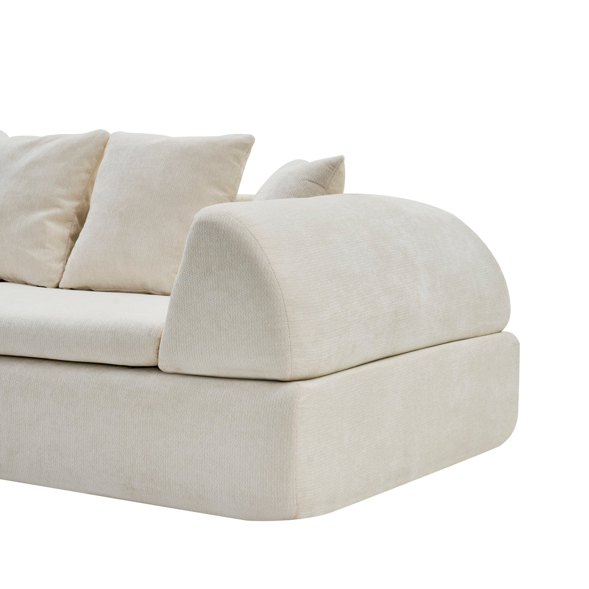 Cloud Modular Sectional Sofa - Shape Boneless Couch & Deep Fluffy Seat, No Assembly Required for Living Room Bedroom