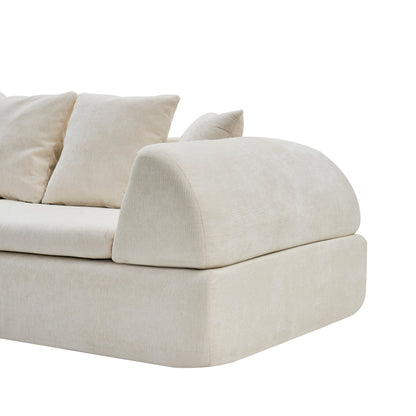Cloud Modular Sectional Sofa - Shape Boneless Couch & Deep Fluffy Seat, No Assembly Required for Living Room Bedroom