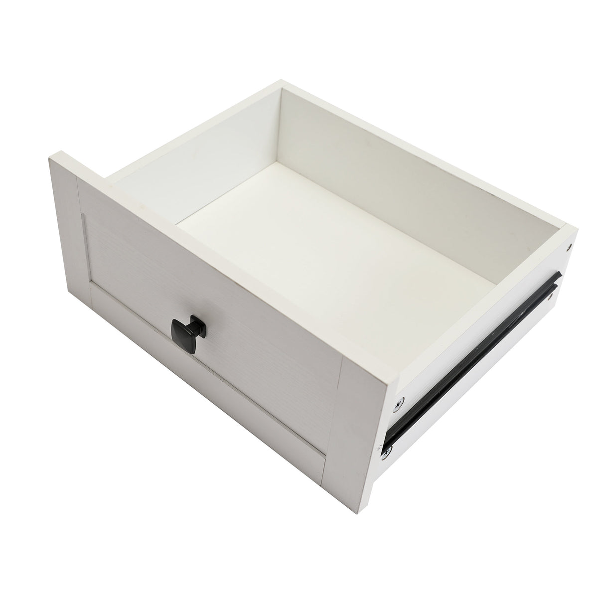 Farmhouse Coffee Bar with Mini Fridge Space & Built-in Charging Station,Large Bar Cabinet with Drawers & Adjustable Shelves for Kitchen, Dining Room, or Living Room, White