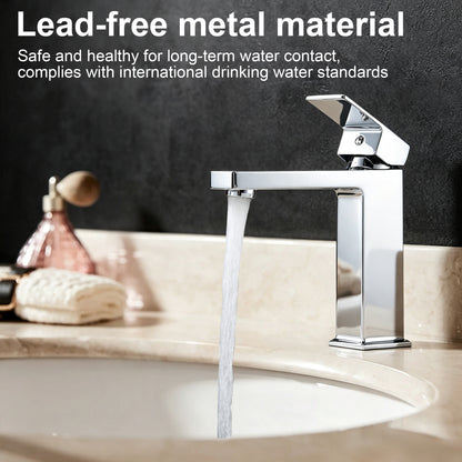 Single Hole Bathroom Faucet,Modern Single Handle Vanity Basin Faucet