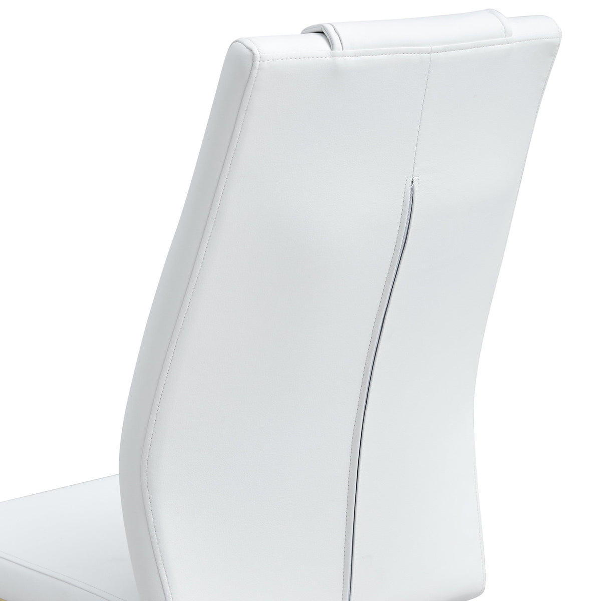 Modern dining chairs, dining room chairs, and golden leg cushioned chairs made of artificial leather, suitable for kitchens, living rooms, bedrooms, and offices. Set of 6 pieces (white+PU )W1151110421