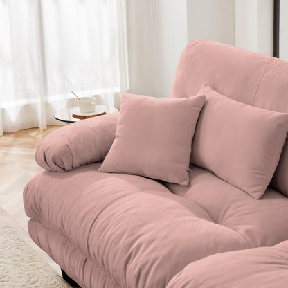 Pariss Sofa RSF W/2 pillows - Pink