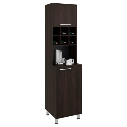 Wenge Open Shelves Kitchen Pantry
