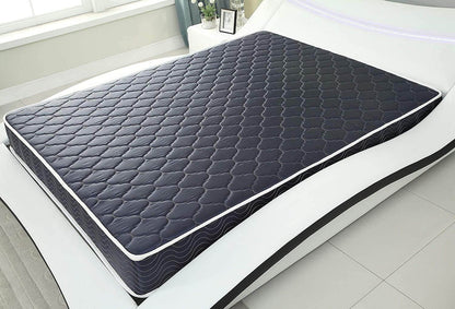 6 Inch Waterproof Foam Mattress, Navy Blue Quilted Breathable Fabric, Twin Size