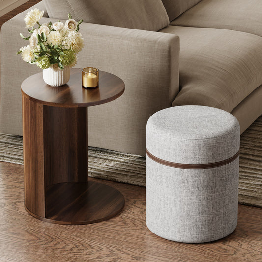 U-Can Pull-out Combo End Table, Multi-use for Living Room Sofa Side