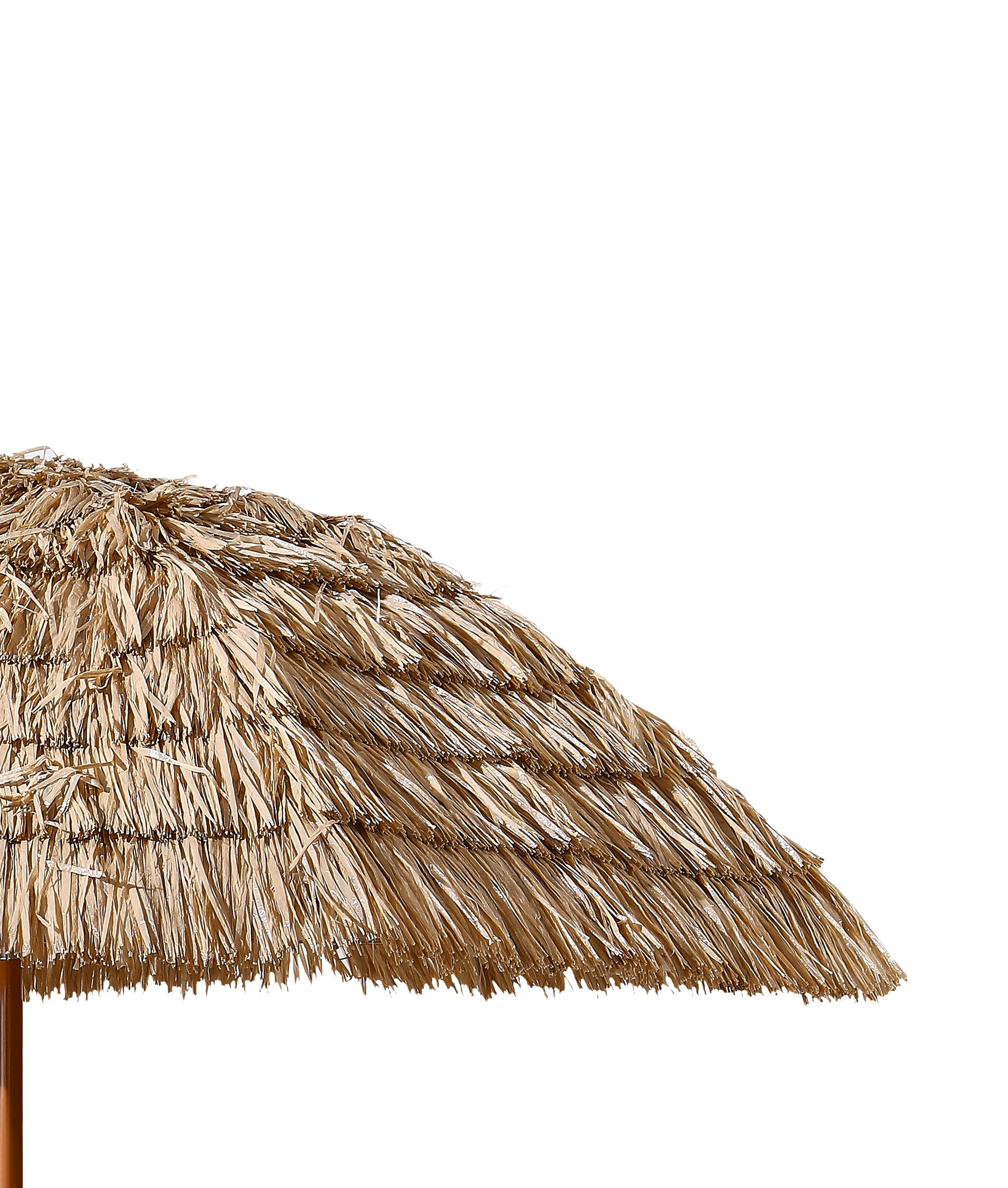 8'Thatch Patio Tiki Umbrella Tropical Palapa Raffia Tiki Hut Hawaiian – Ronald Life