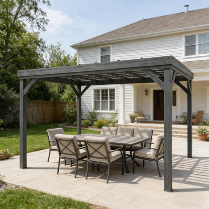 Patio Grape Vine Gazebo,Outdoor Wooden Pergola