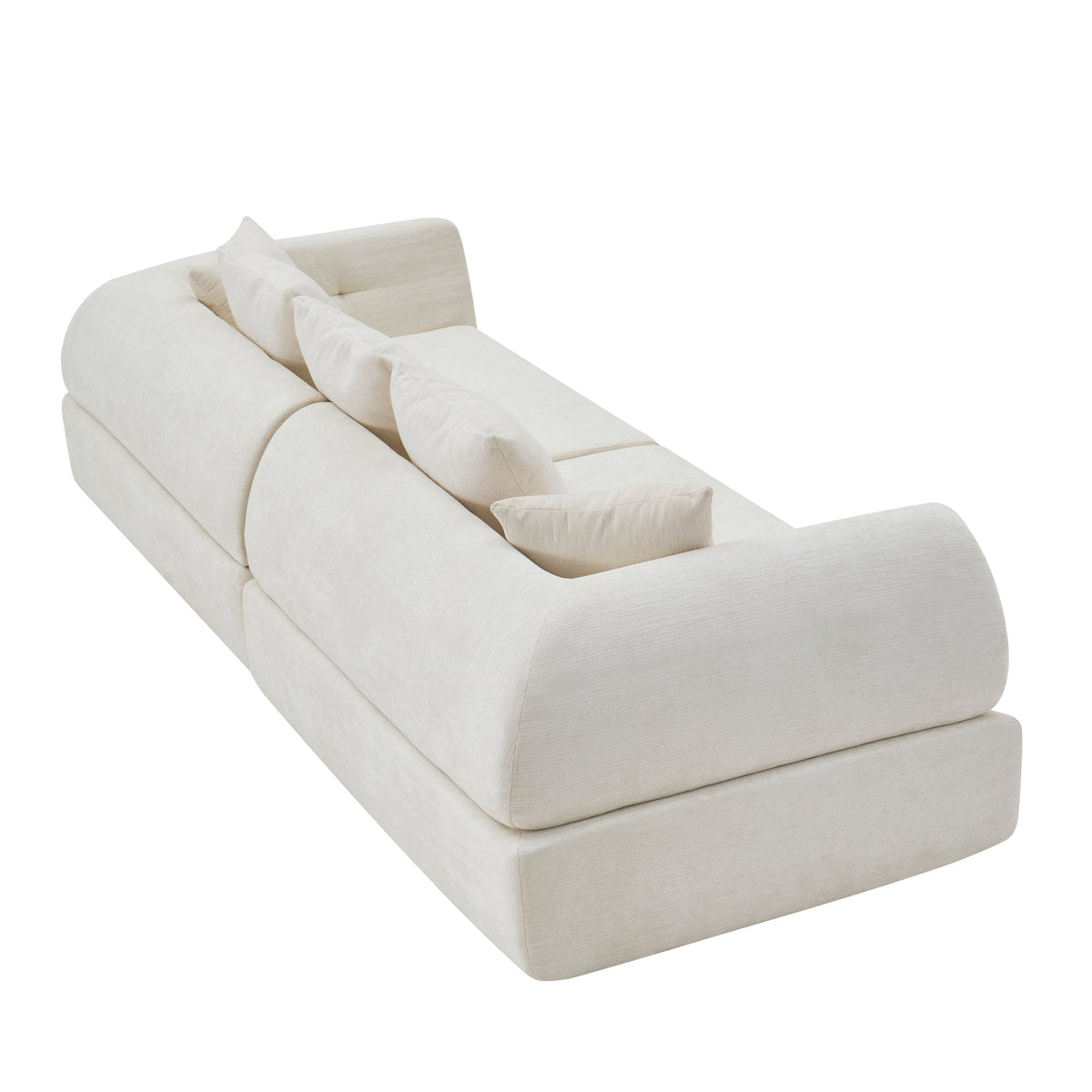 Cloud Modular Sectional Sofa - Shape Boneless Couch & Deep Fluffy Seat, No Assembly Required for Living Room Bedroom