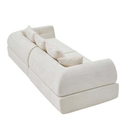 Cloud Modular Sectional Sofa - Shape Boneless Couch & Deep Fluffy Seat, No Assembly Required for Living Room Bedroom