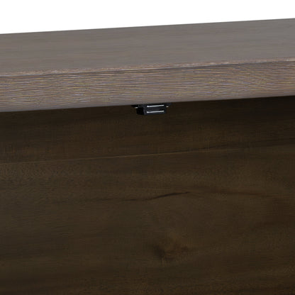 U_STYLE 47.25-Inch Farmhouse Sideboard with Pine Veneer and 2 Doors, Retro Buffet with Adjustable Feet – Model N711P410389D