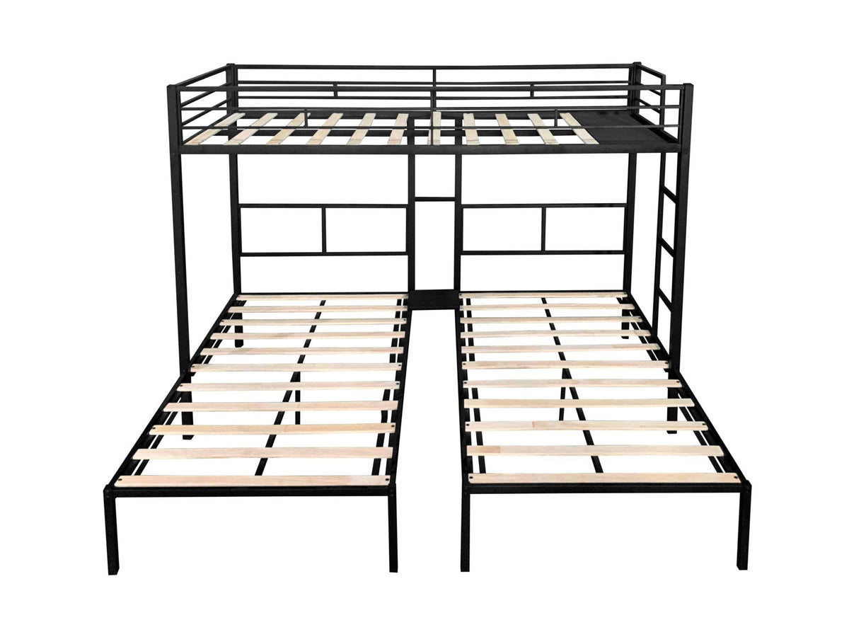 Triple Bunk Bed/ Sturdy Metal Frame/ Anti Noise/ Squeak Free/ Wooden Slats/ No Box Spring Needed