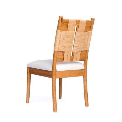Solid Wood Round Extendable Dining Table 5-pieces Set with  Woven Back Dining Chairs,Natural Oak Finish Dinner Table Set with 4 Upholstered Cushion Seats for Kitchen Dining Room
