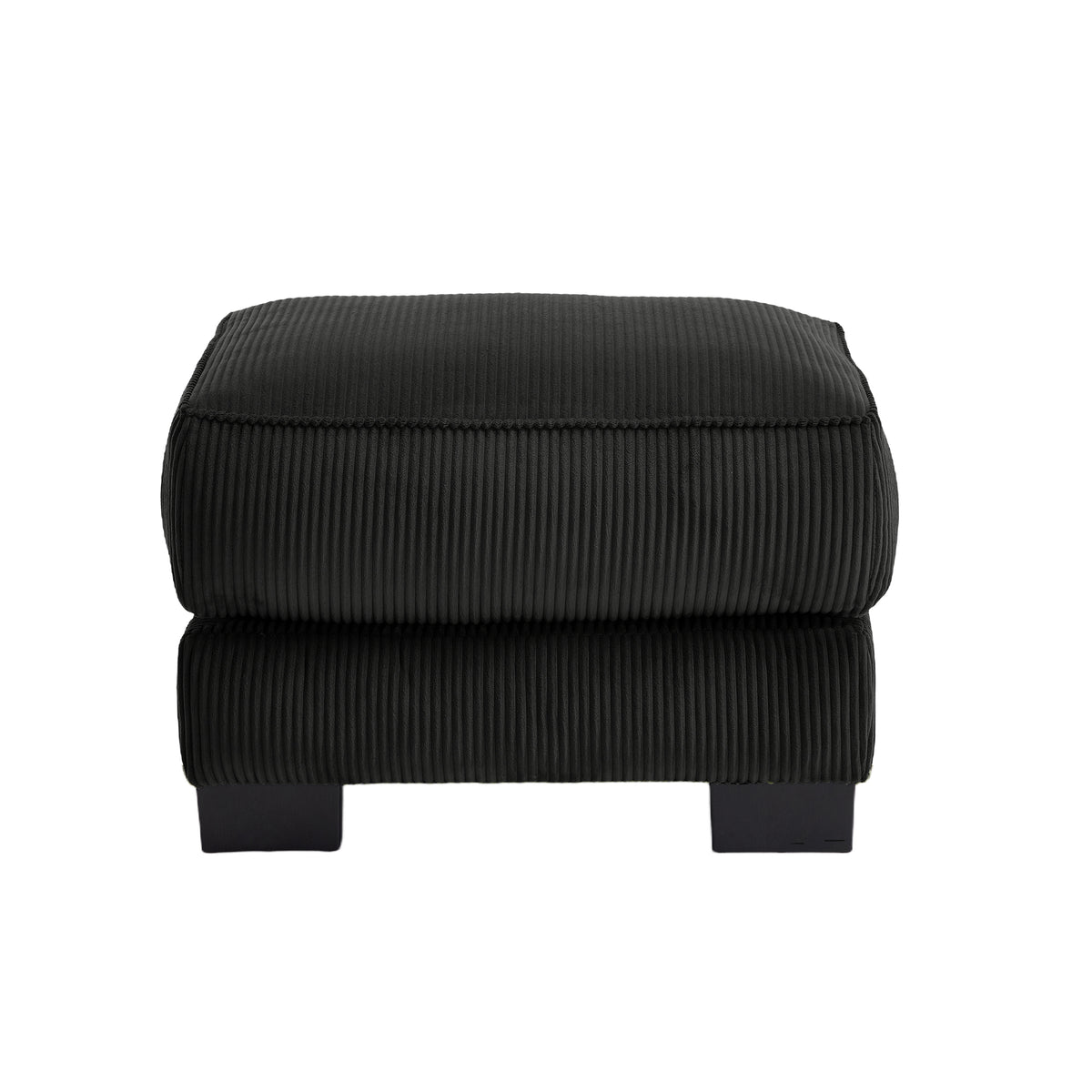 Ottoman Corduroy -Black