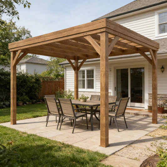 Backyard Gazebo, Grape Vine Gazebo, Outdoor Wooden Pergola
