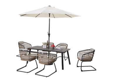 Wicker Dining Chair-SET OF 2 is designed to elevate your patio, or garden space into a cozy, stylish spot for relaxation and connection.