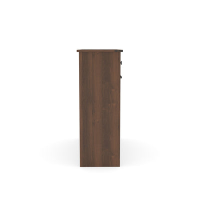 Farmhouse Double Tilt Out Trash Cabinet for 20 Gallon Trash Cans, Free Standing Recycling Cabinet with Hideaway Drawer, Barn Door Style Laundry Sorter Cabinet, Tilt Out Trash Cabinet for Kitchen